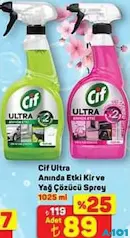CİF ULTRA ANINDA ETKİ KİR VE YAĞ ÇÖZÜCÜ SPREY 1025 ML fiyat ve kampanya bilgisi